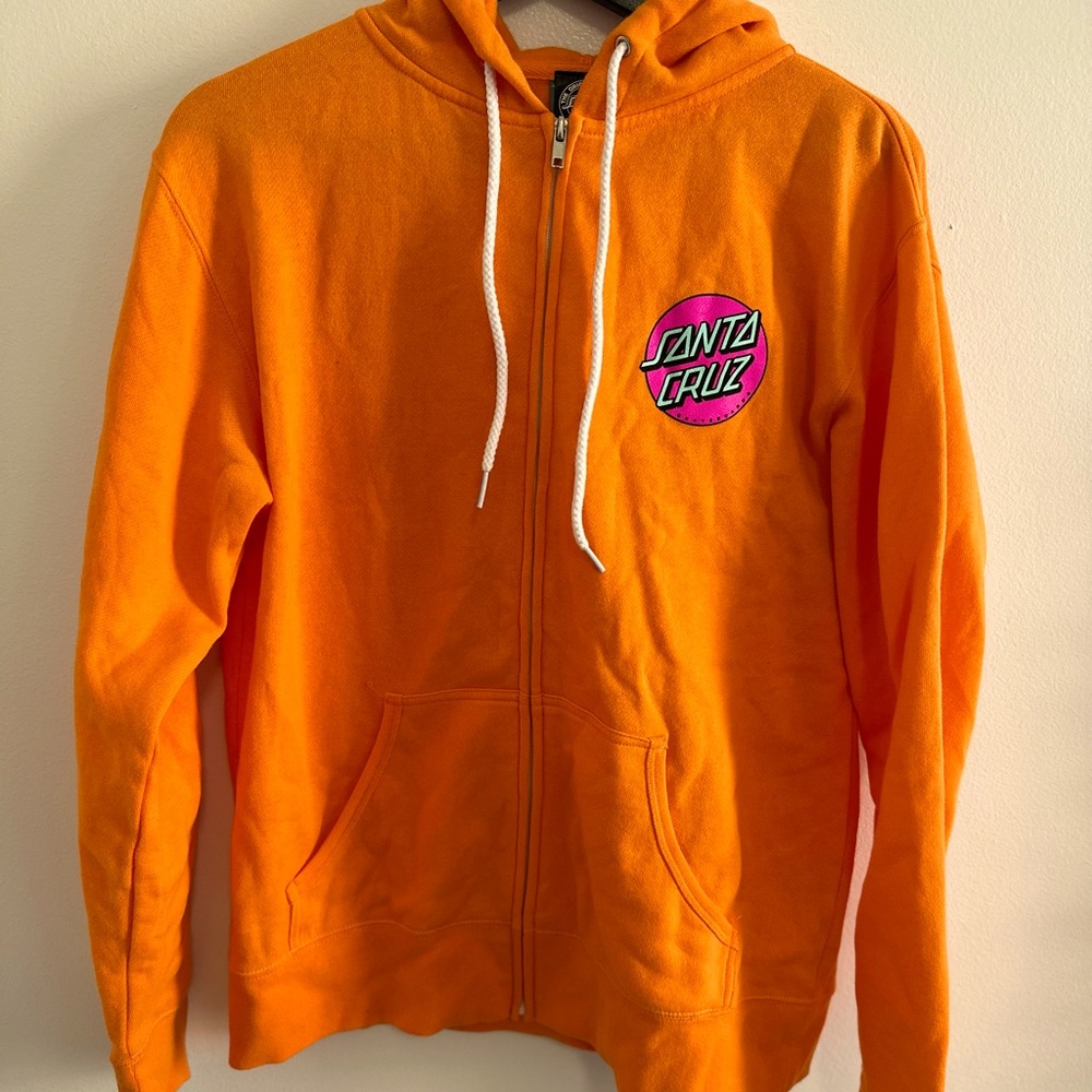 Santa Cruz zip up hoodie